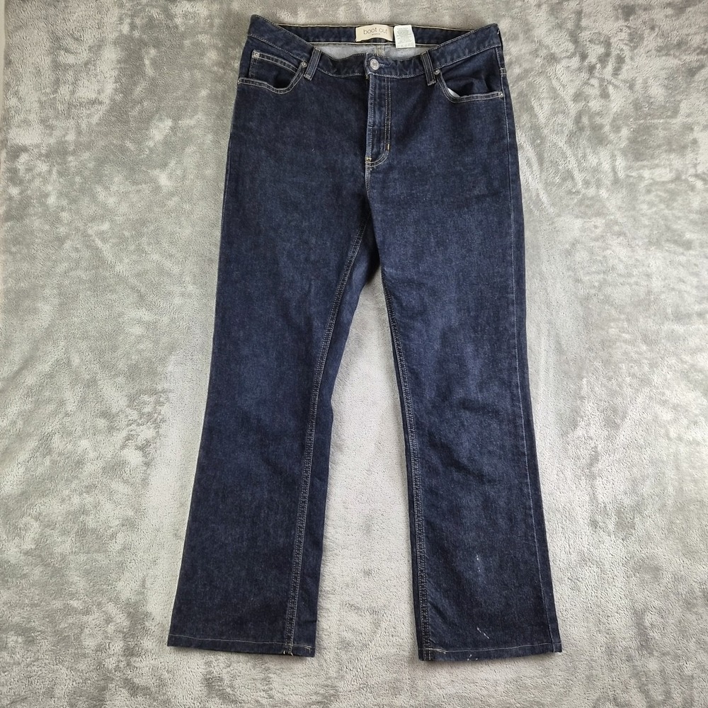Vintage Gap Jeans Womens 10‎ Reg Blue Denim Boot Cut Stretch Dark Wash Cowgirl